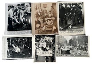 Item #17986 Archive of 5 Original Press Photos of Antiwar Demonstrators in the 1960-70s. Protest...