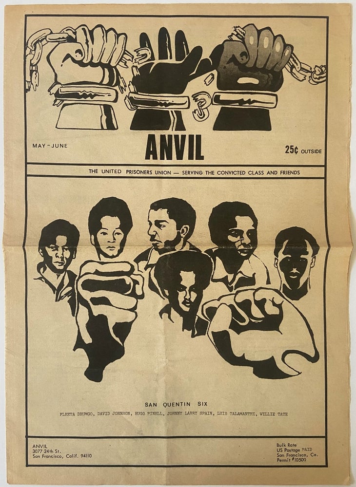 Item #18051 1973 Prison Reform Newspaper Supporting the San Quentin Six. Prisoners Black Panthers.