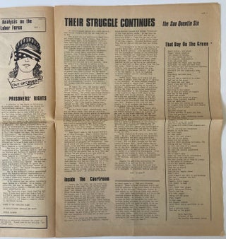1973 Prison Reform Newspaper Supporting the San Quentin Six