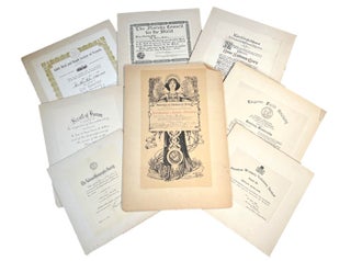 Item #18073 Archive of 8 Certificates belonging and awarded to Helen Keller 1936-1948. Helen Keller