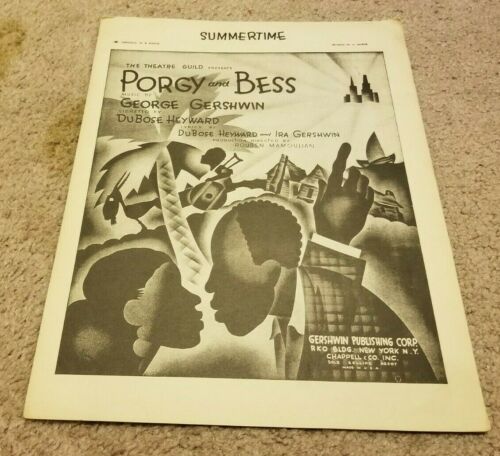 Item #18130 Sheet Music from George Gershwin's Classic Opera Porgy and Bess, 1935. Porgy, Bess.