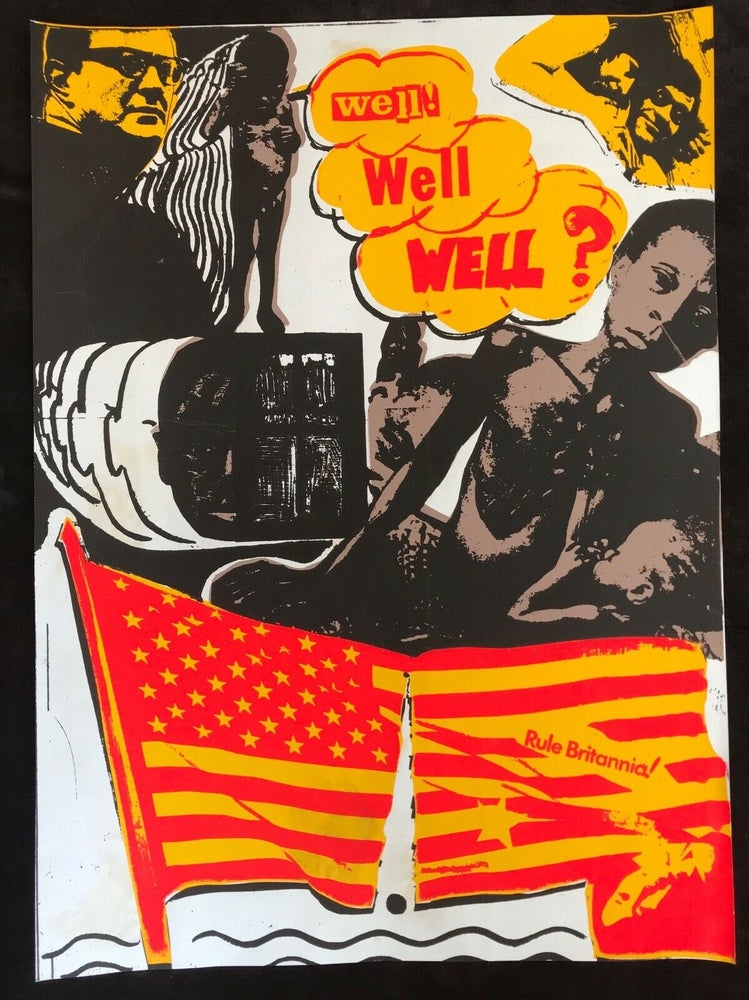 Item #18177 British Punk Counter Culture Screen Printed Poster, 1970s. British Counter Culture.