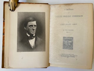 Item #18219 A Memoir of Ralph Waldo Emerson by James Cabot, First Edition, Volumes I and II,...