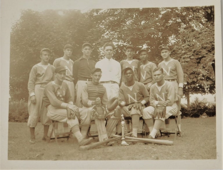 Item #18224 Silver Gelatin Photo of Integrated Men's Baseball Team Half a Century Before Jackie Robinson, late 19th Century. African American Baseball.
