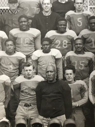 Item #18241 Silver Gelatin Photo of Integrated Football Team, 1950s. Football African American.