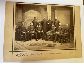 Willamette University Medical School Faculty Includes One Female Professor, Albumen Photo -1883. Women's Employment Women in Science.