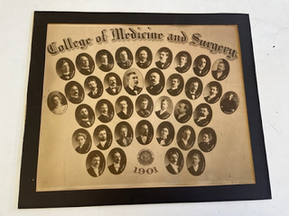 Albumen Portrait Medicine and Surgery College Faculty, includes women members in 1901. Women's Employment Women in Medicine.