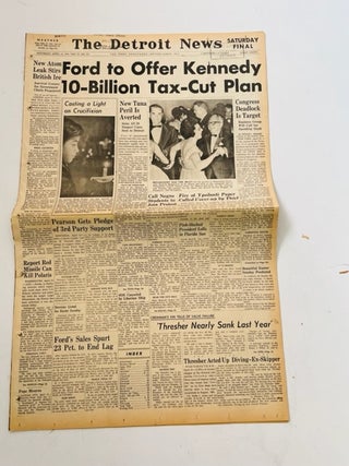 Item #18318 1963 Newspaper Foreshadows Martin Luther King's Arrest. Martin Luther King