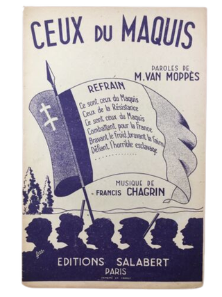 Archive of Ephemera Related to the French Resistance Movement During WWII. France World War II.