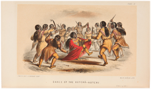 Item #18378 Kutcha-Kutchin Native American Tribesmen Colored Plates from 1851 Arctic Expedition....