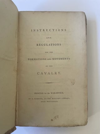 18th Century Text of Instructions on the Formation and Movements of the British Cavalry, 1797