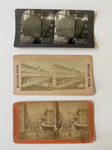 Item #18397 3 Stereoviews of San Fransisco and Californian Redwoods During the Mid-1800s. Stereoviews California.