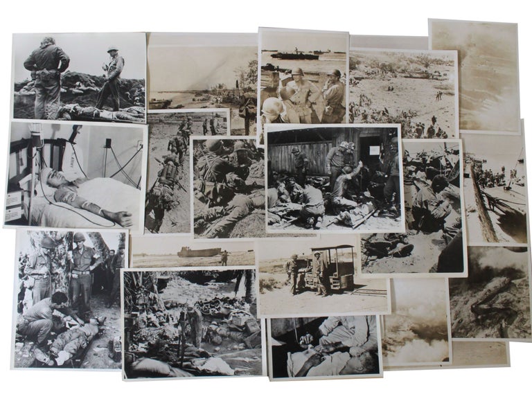 Item #18436 Invasion of Okinawa WWII Large Photo Archive. Japan World War II.