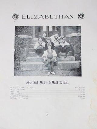Progressive Era Yearbook for Women's College, Elizabeth College North Carolina 1914: