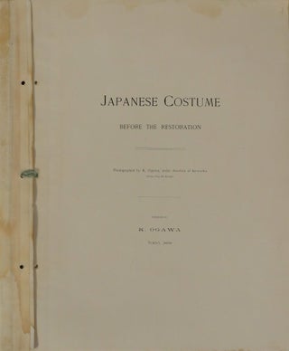 1893 First Edition Photo Book, Japanese Costumes Before the Restoration