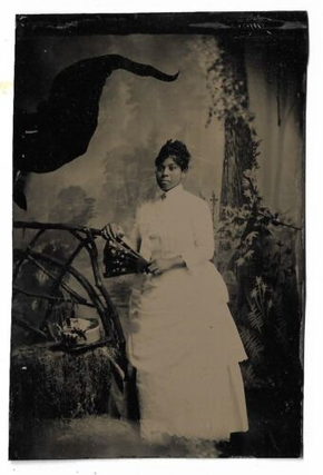 2 Tintypes Showing African American Women Following Emancipation. Tintype African American.