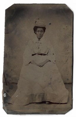 Item #18474 African American Woman's 19th Century Tintype Portrait. Tintype African American.