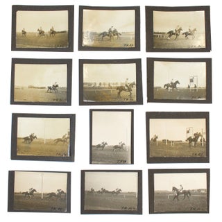 Item #18516 WWI Era Jockeys Horse Racing Photo Archive. WWI Horses