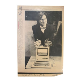 Steve Jobs Unveiling Macintosh Computers 1984 Press Photos