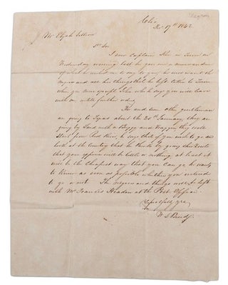 1842 Letter on Enslaved People. Enslaved People Slavery.