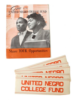Item #18582 United Negro College Fund Promotional Material Archive. Education African American