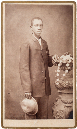 CDV Photograph of an African American Gentleman in Zanesville, Ohio. Photography African American.