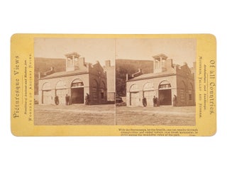 Stereoview of John Brown's Fort at Harpers Ferry, Circa 1870s, Photographed by Matthew Brady. John Brown Harpers Ferry.