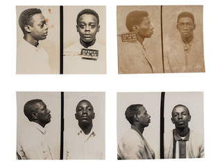 Photo Archive of Mugshots of African American Men in Philadelphia, PA, ca 1950s-1960s. Photography African American.