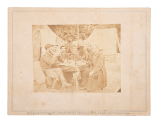 Item #18601 Fled African American Slaves Civil War Photograph with Union Army Soldiers. Civil War...