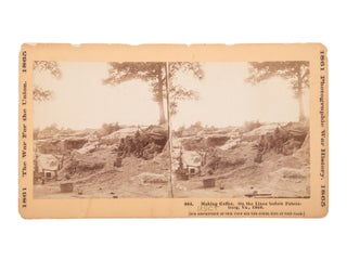 Stereoview of Civil War US Colored Troops in the Trenches During the Siege of Petersburg, 1864. Civil War US Colored Troops.