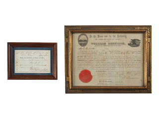 Item #18609 Civil War Railroad pass for a Black Man, Benjamin Scott on his way to enlist with a...