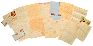 W.W.II Pacific Theatre Letter Archive from Col. Albert Park Shaw, 1943-46, Describes Encounter. Philippines WWII.