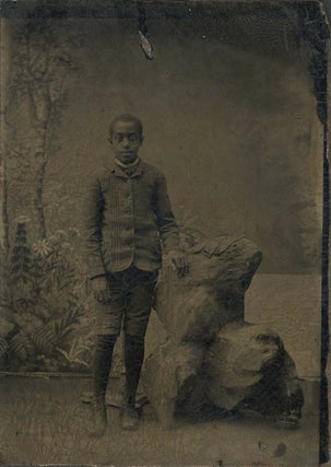 19th Century Tintype of Young African American Boy Following Emancipation. Photography African American.