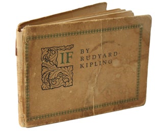 Item #18658 Rudyard Kipling's If - 1929 Edition. Rudyard Kipling