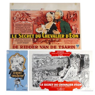 Item #18670 Le secret du Chevalier d'Éon 1959 Original French Movie Lobby Card Poster and...
