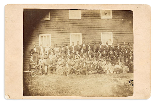 Item #18707 Original 1877 Photograph of Storer College Staff and Students: Early African American College and Birthplace of the NAACP. NAACP African American.