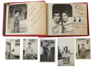 Item #18715 Photo Album of Japanese-American Soldier in Pacific Theater. Military Japanese-American