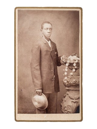 CDV of an African American Gentleman in Zainesville, Ohio. Photography African American.