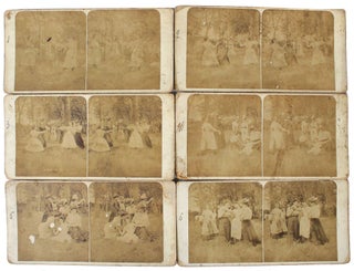 1900s French Women's Fencing Duel Stereoview Photograph Archive. Photography Women Sports.