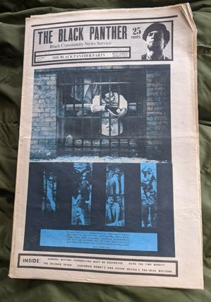 Item #18807 1970 Black Panther Newspaper Calling for Prison Abolition. Prison Abolition Black...