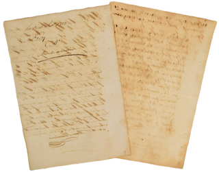 2 documents recording the sale of Two Enslaved Women in Cuba, 1872