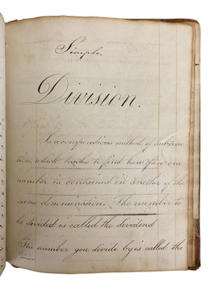 Early 1800s Math Commonplace Book with Medical Remedies
