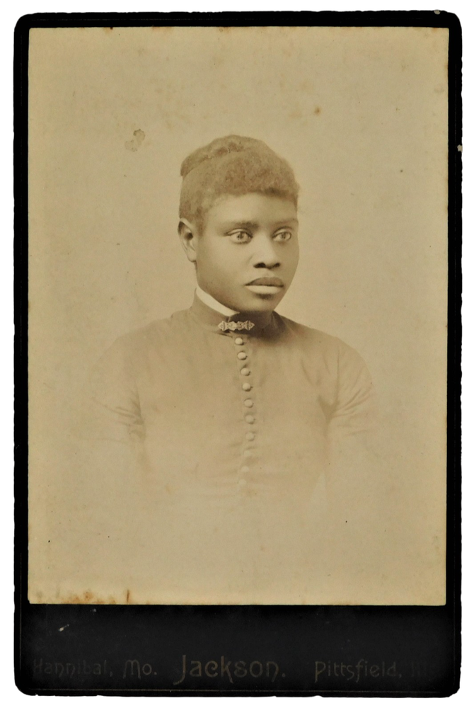 Item #18884 African-American Woman 19th Century Cabinet Card Photograph. Photography African-American.