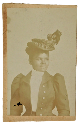 African American Woman In Fashionable Dress CDV Photograph. CDV Photograph African American.