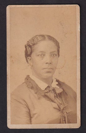 Massachusetts African American Woman in Formal Dress CDV Photograph. CDV Photograph African American.