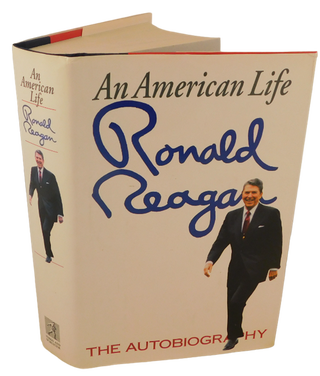 Ronald Reagan Signed First Edition Autobiography "An American Life". Ronald Reagan.