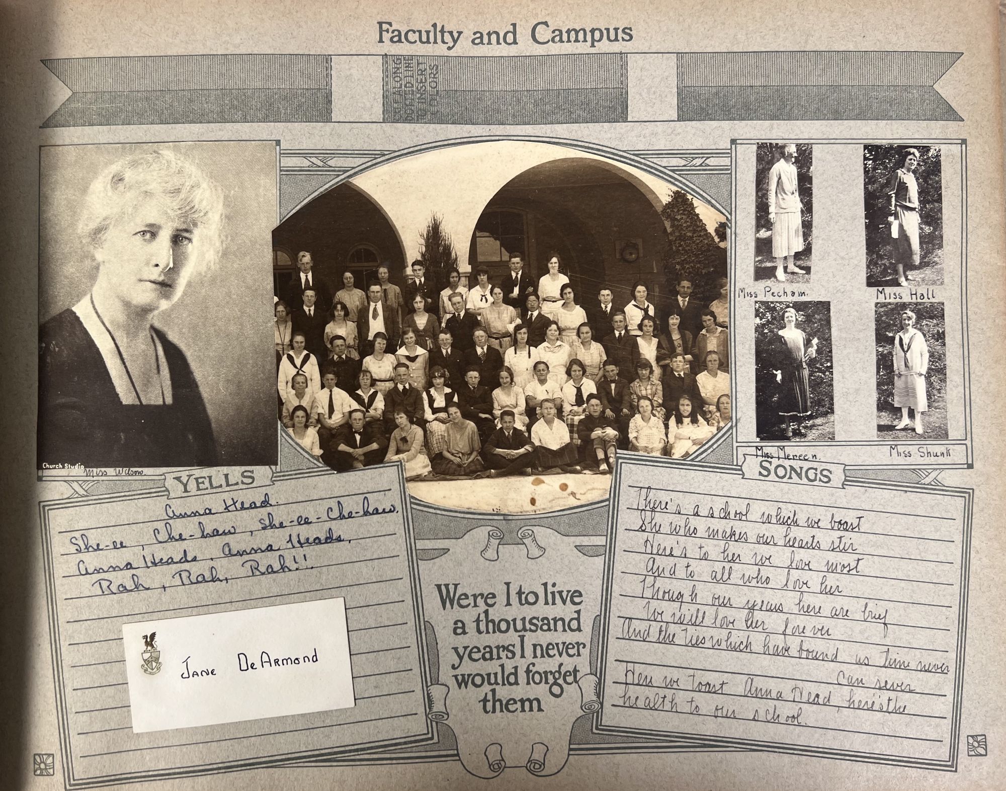 1920s Berkeley CA Anna Head School Girl Scrapbook 147 pieces of