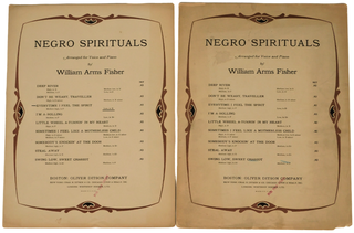 Item #18933 African American Spiritual Sheet Music Archive. Sheet Music African American