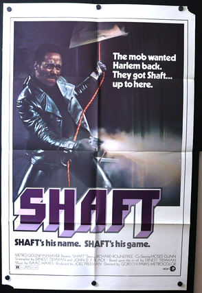 Item #18938 Shaft 1971 Original Full Sheet Poster. Blaxploitation Shaft