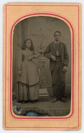Tintype photograph of Fashionable 19 century African American Couple. Photography African American.